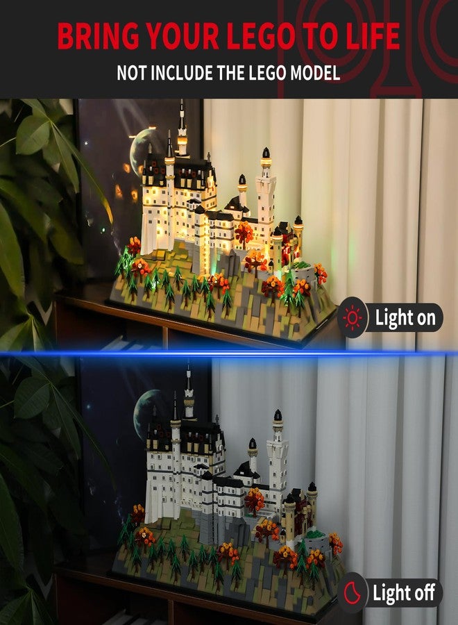 BRIKSMAX 2.0 Light Kit Compatible with Lego Architecture Neuschwanstein Castle 21063 Building Sets- LED Lighting Kits (Accessories Only), Cable-Hiding Tech for Display, Gifts & Collectors - Image 2
